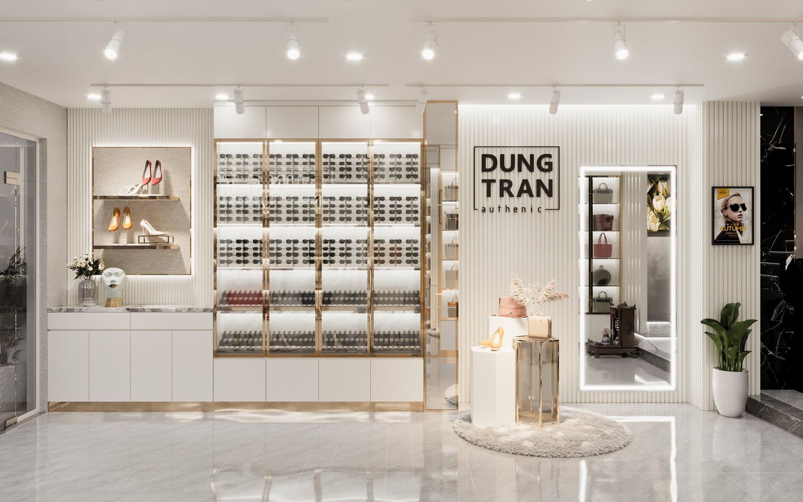 Thiết kế shop thời trang nữ nhỏ đẹp thu hút