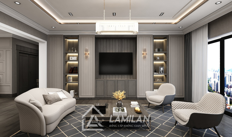 Thiết kế nội thất Tân Cổ Điển đẹp