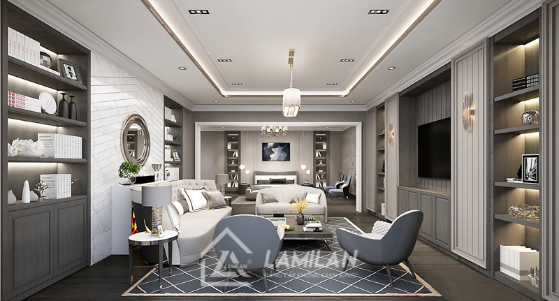 Thiết kế nội thất Tân Cổ Điển nhà sang đẹp