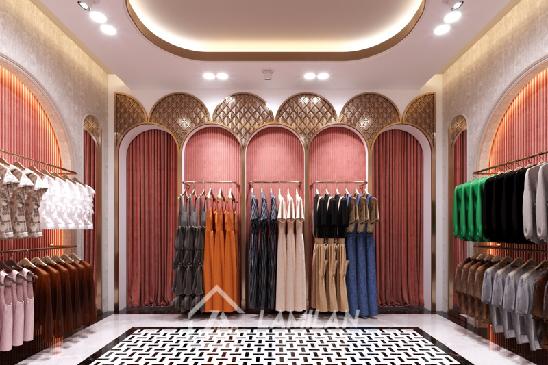 Thiết kế Shop thời trang trẻ em với sự nhất quán màu sắc