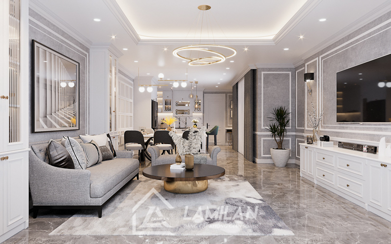 Báo giá thiết kế nội thất Tân Cổ Điển