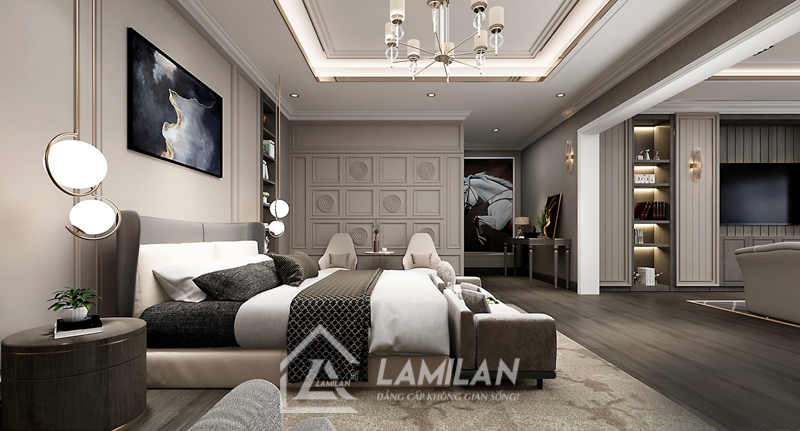 Lưu ý về hệ thống ánh sáng trong nội thất Tân Cổ Điển