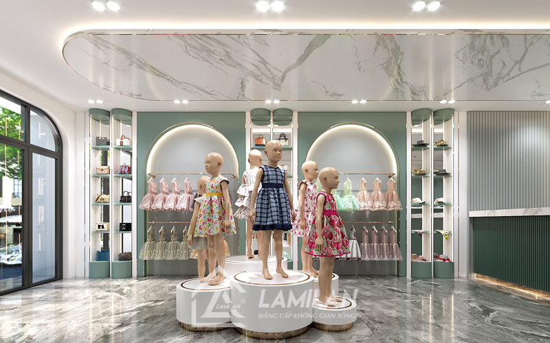 Thiết kế Shop quần áo 20m2