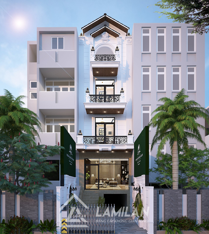 Nhà phố Tân Cổ Điển 2 tầng