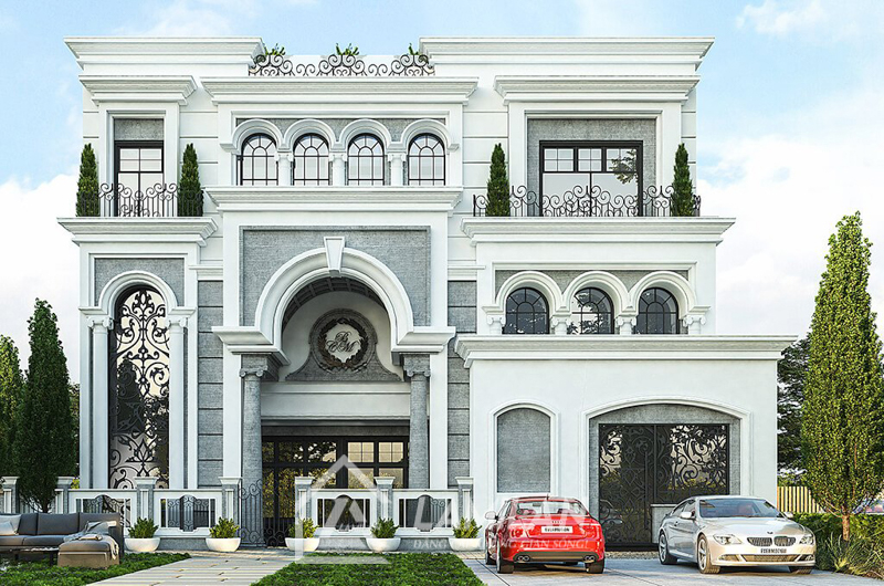 Nhà phố Tân Cổ Điển 2 tầng