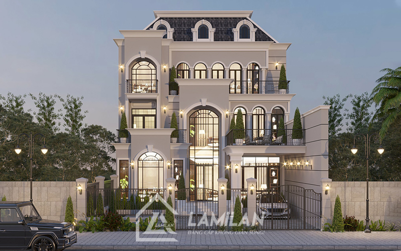 Nhà phố Tân Cổ Điển 2 tầng