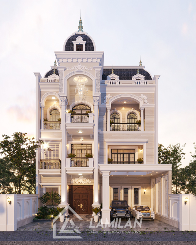 Nhà phố Tân Cổ Điển 2 tầng