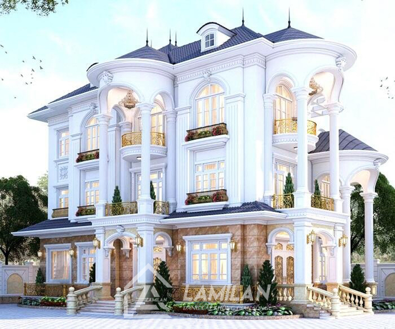 Nhà phố Tân Cổ Điển 2 tầng