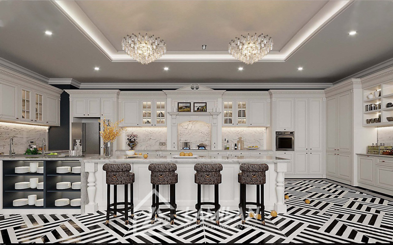 Nhà phố Tân Cổ Điển 4 tầng