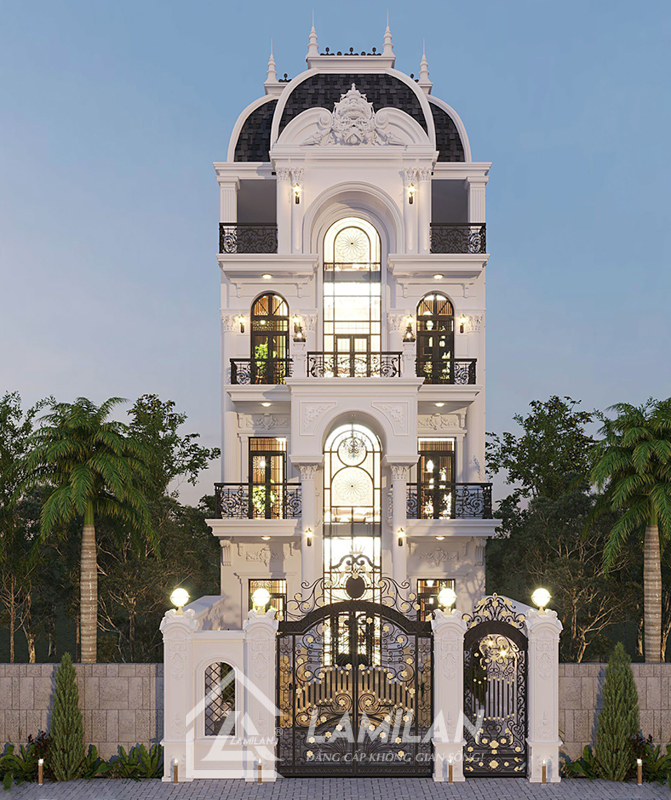 Nhà phố Tân Cổ Điển 4 tầng