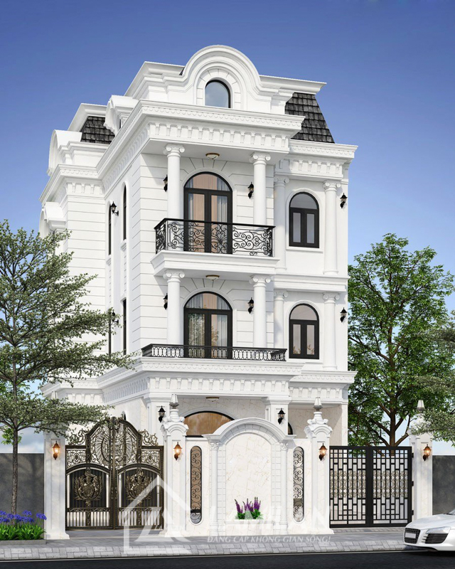 Nhà phố Tân Cổ Điển 4 tầng