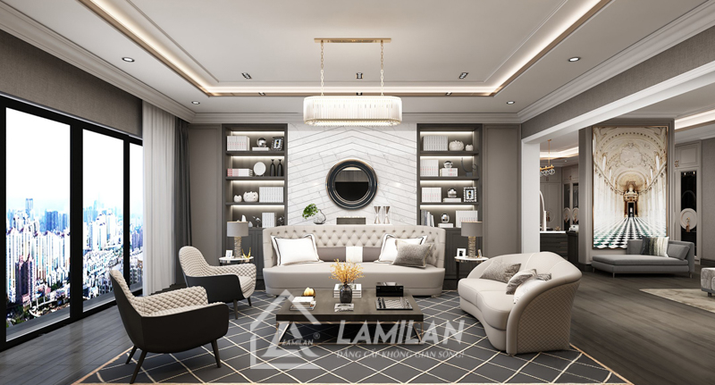 Nhà phố Tân Cổ Điển 5 tầng