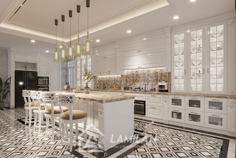 Nhà phố Tân Cổ Điển 5 tầng