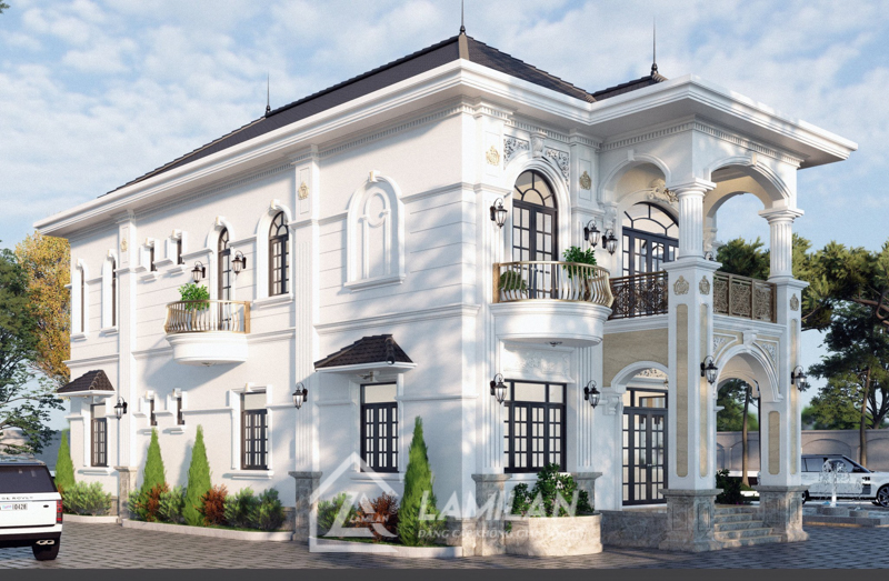 Biệt thự Tân Cổ Điển 2 tầng đẹp