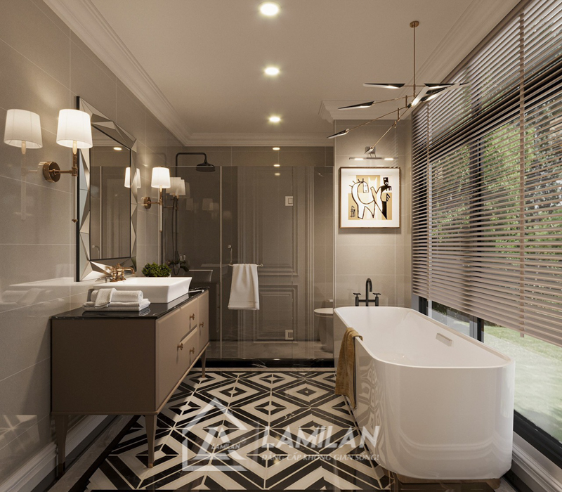 Thiết kế nội thất nhà Tân Cổ Điển