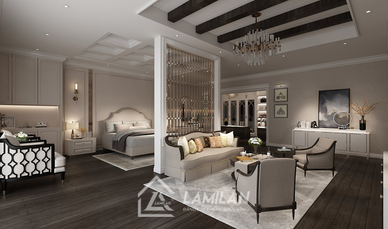 Thiết kế nội thất Tân Cổ Điển nhà sang đẹp