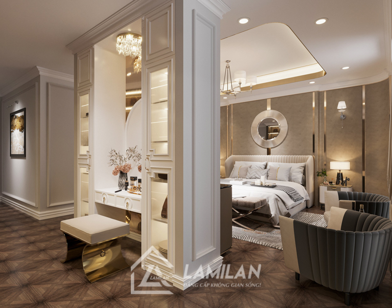 Thiết kế nội thất Tân Cổ Điển trung tính