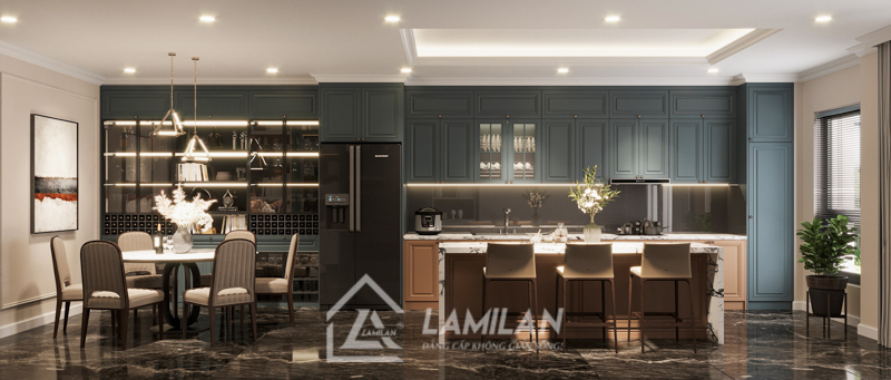 Thiết kế nội thất Tân Cổ Điển chung cư
