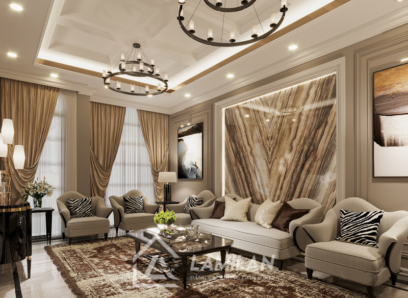 Thiết kế nội thất Tân Cổ Điển chung cư