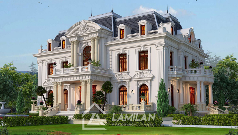 Biệt thự 2 tầng Tân Cổ Điển đẹp