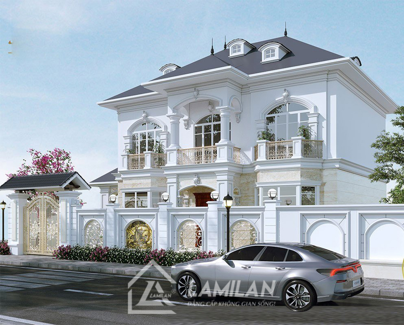 Biệt thự 2 tầng Tân Cổ Điển đẹp