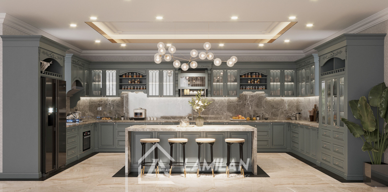 Thiết kế bếp chung cư