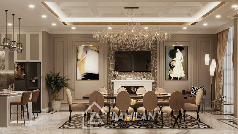 Thiết kế bếp không có tủ trên