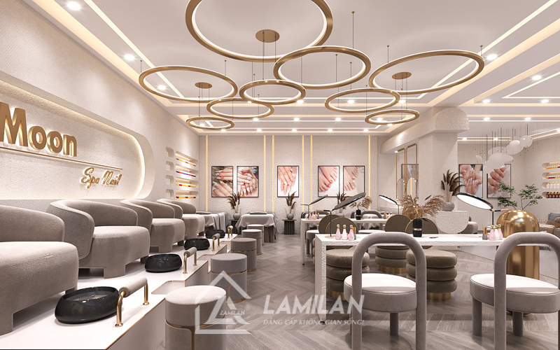 Thiết kế tiệm Nail đơn giản đẹp