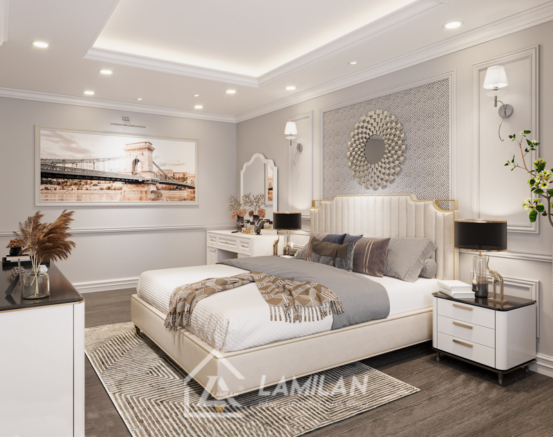 Phòng ngủ Tân Cổ Điển đơn giản