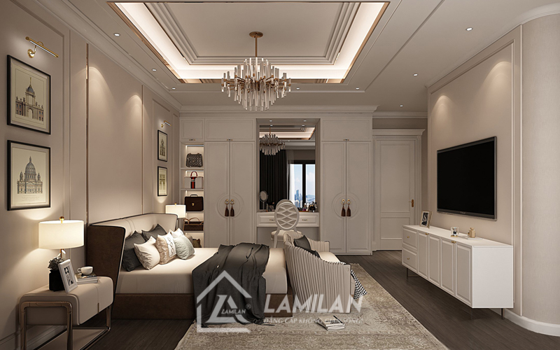 Thiết kế phòng ngủ Tân Cổ Điển