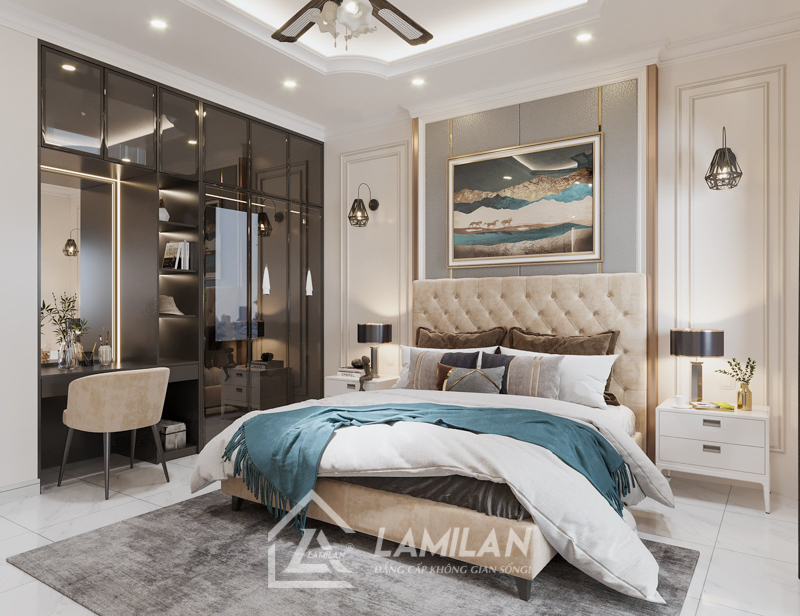 Thiết kế căn hộ 2 phòng ngủ 50m2