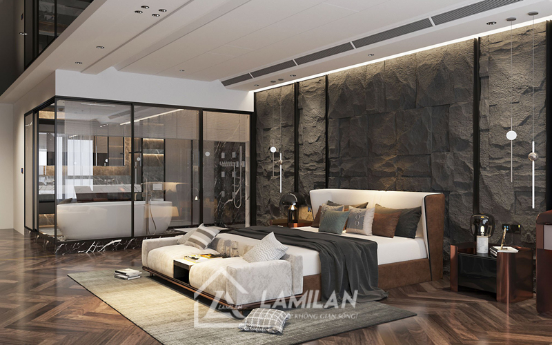 Thiết kế phòng ngủ có nhà vệ sinh