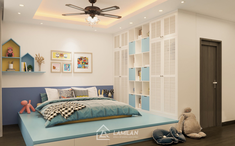 Thiết kế căn hộ 40m2 2 phòng ngủ