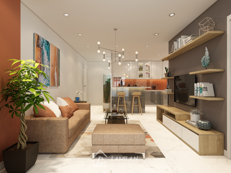 Thiết kế nhà phố 15m2 với phòng bếp thoáng đãng