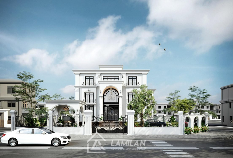 Các mẫu thiết kế nhà biệt thự Tân Cổ Điển đẹp