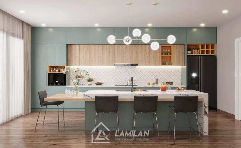 Thiết kế nhà phố 35m2 chọn màu sắc của đồ nội thất thích hợp