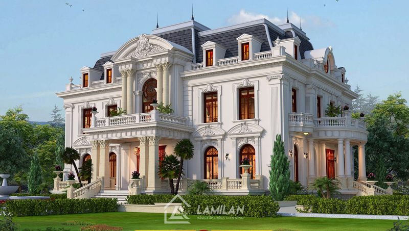 Ý tưởng thiết kế biệt thự với các đường nét tinh xảo