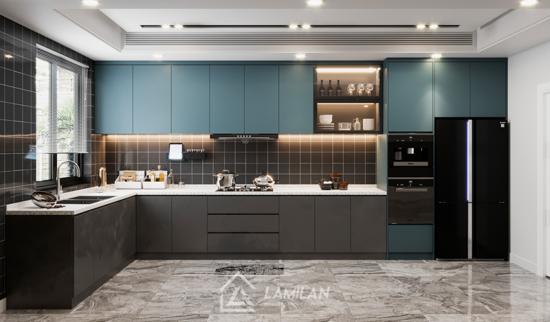 Thiết kế nội thất nhà bếp của nhà phố 30m2