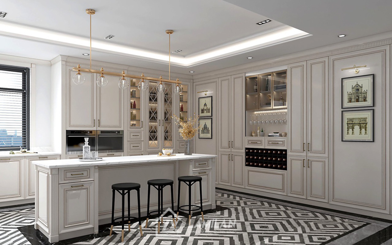 Thiết kế nội thất nhà phố 30m2 với bếp đẹp