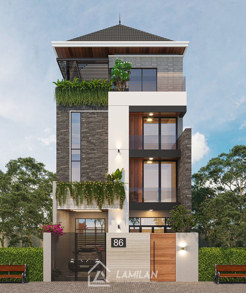 Thiết kế nhà phố 5x25m tiện nghi, tối ưu