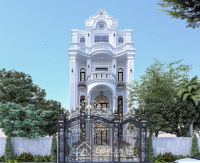 Thiết kế cổng nhà phố 5m với các mẫu được ưa chuộng