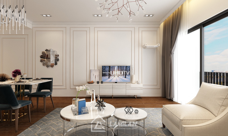 Thiết kế nội thất căn hộ dịch vụ 30m2