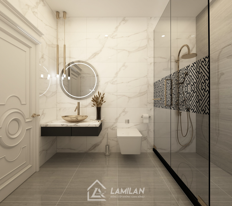 Thiết kế căn hộ chung cư 45m2 2 phòng ngủ