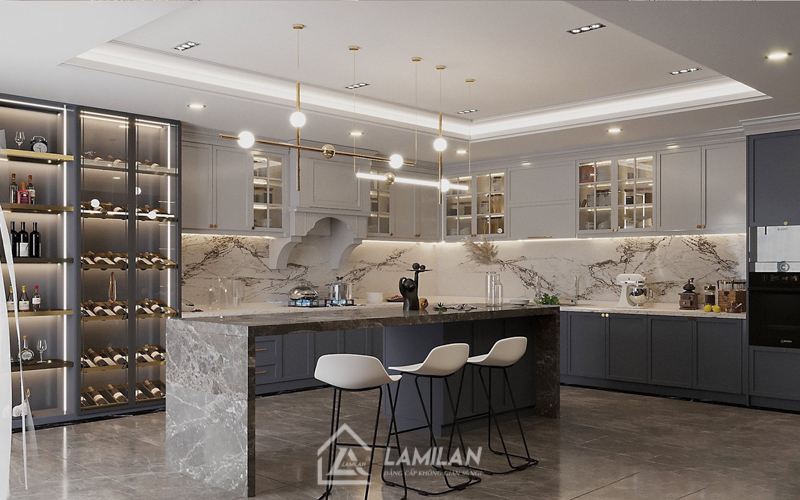 Thiết kế căn hộ chung cư 70m2 2 phòng ngủ