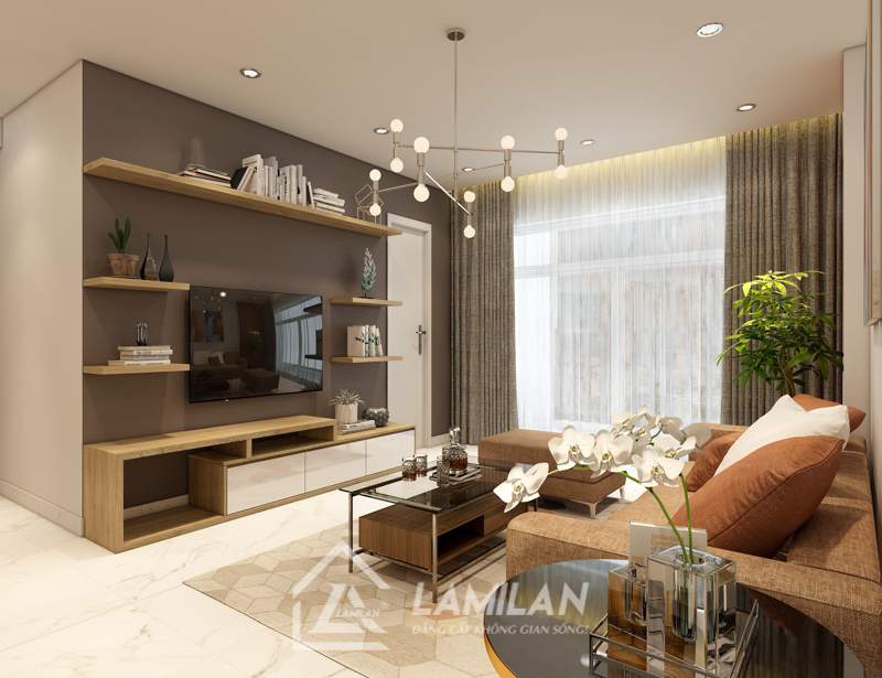 Thiết kế căn hộ cho thuê 34m2