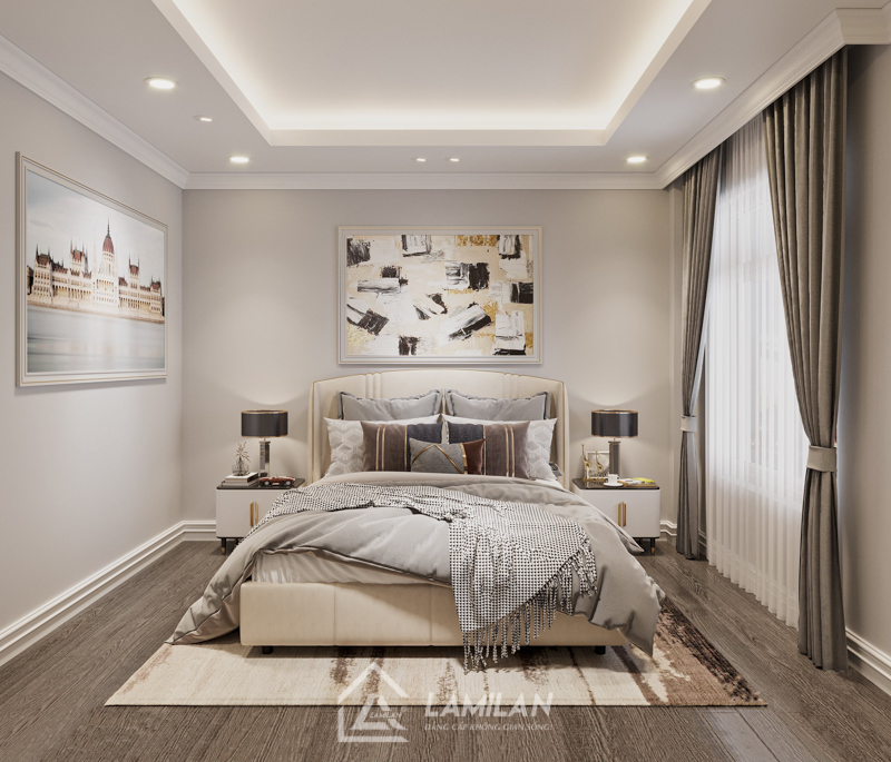 Thiết kế căn hộ chung cư 60m2 2 phòng ngủ