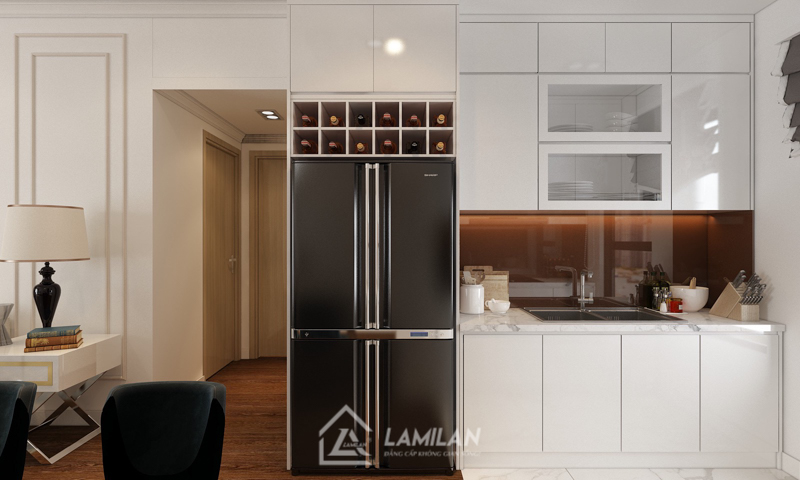 Thiết kế căn hộ chung cư 60m2 2 phòng ngủ
