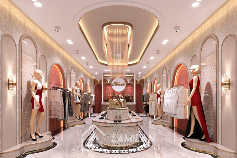 Thiết kế Shop quần áo nữ nhỏ đẹp được ưa chuộng