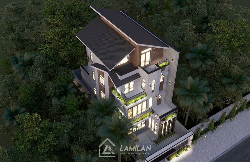 Thiết kế biệt thự 150m2 mái Thái