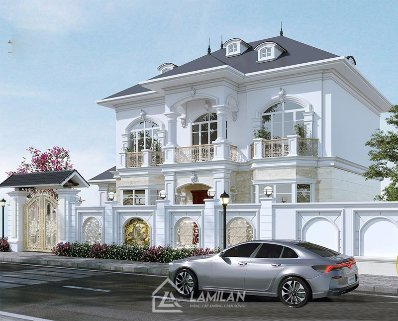 Thiết kế biệt thự 2 tầng 80m2 phóng khoáng, hợp thời